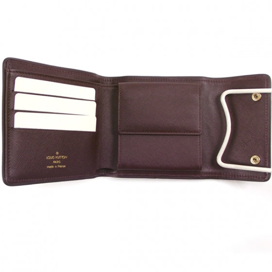 Mini Monogram Billfold Coin Purse Wallet Cherry