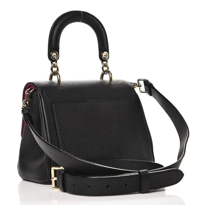 Christian Dior Bullcalf Mini Be Dior Flap Black Fraise 3 of 8