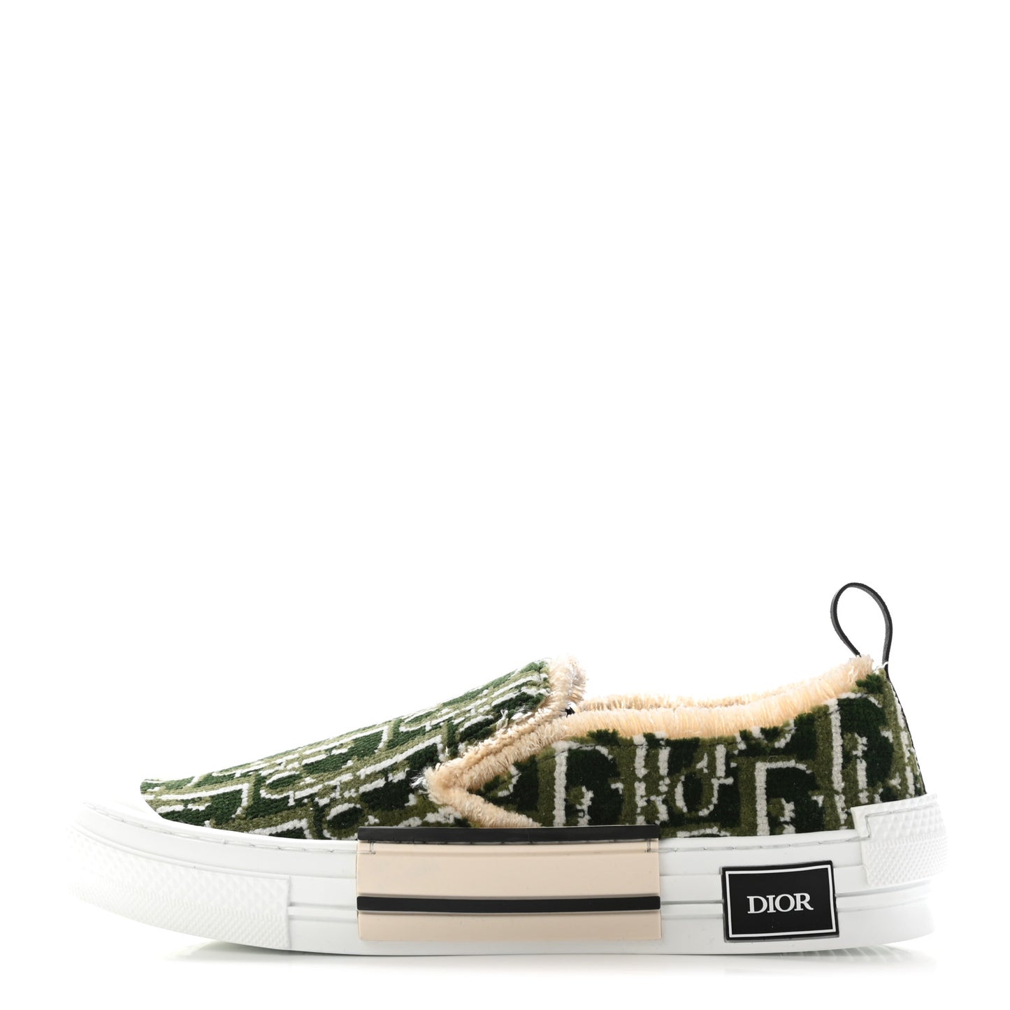 Tapestry Oblique Mens B23 Slip On Sneakers 42 Olive