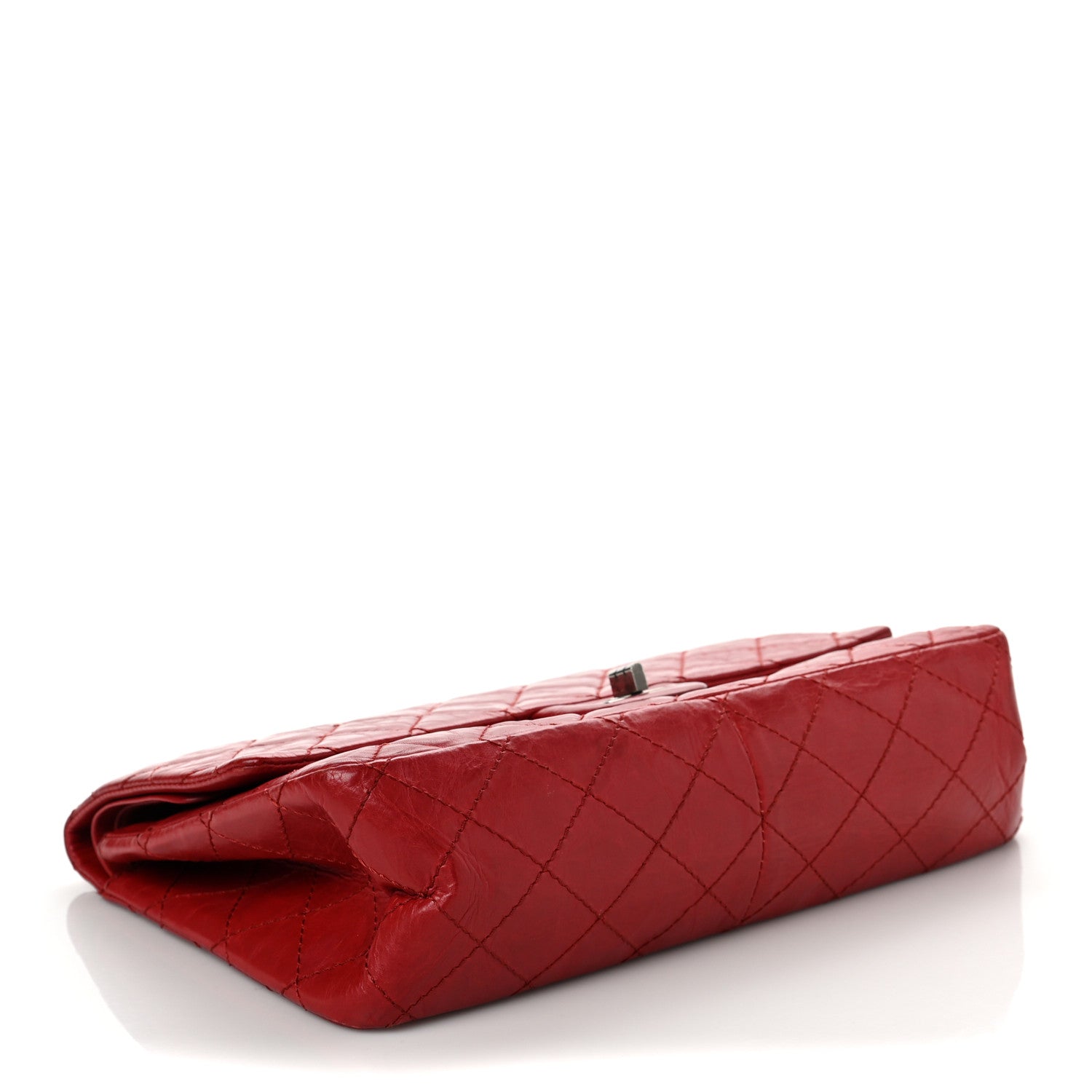 Chanel Aged Calfskin Quilted 2.55 Reissue 226 Flap Red 4 of 13