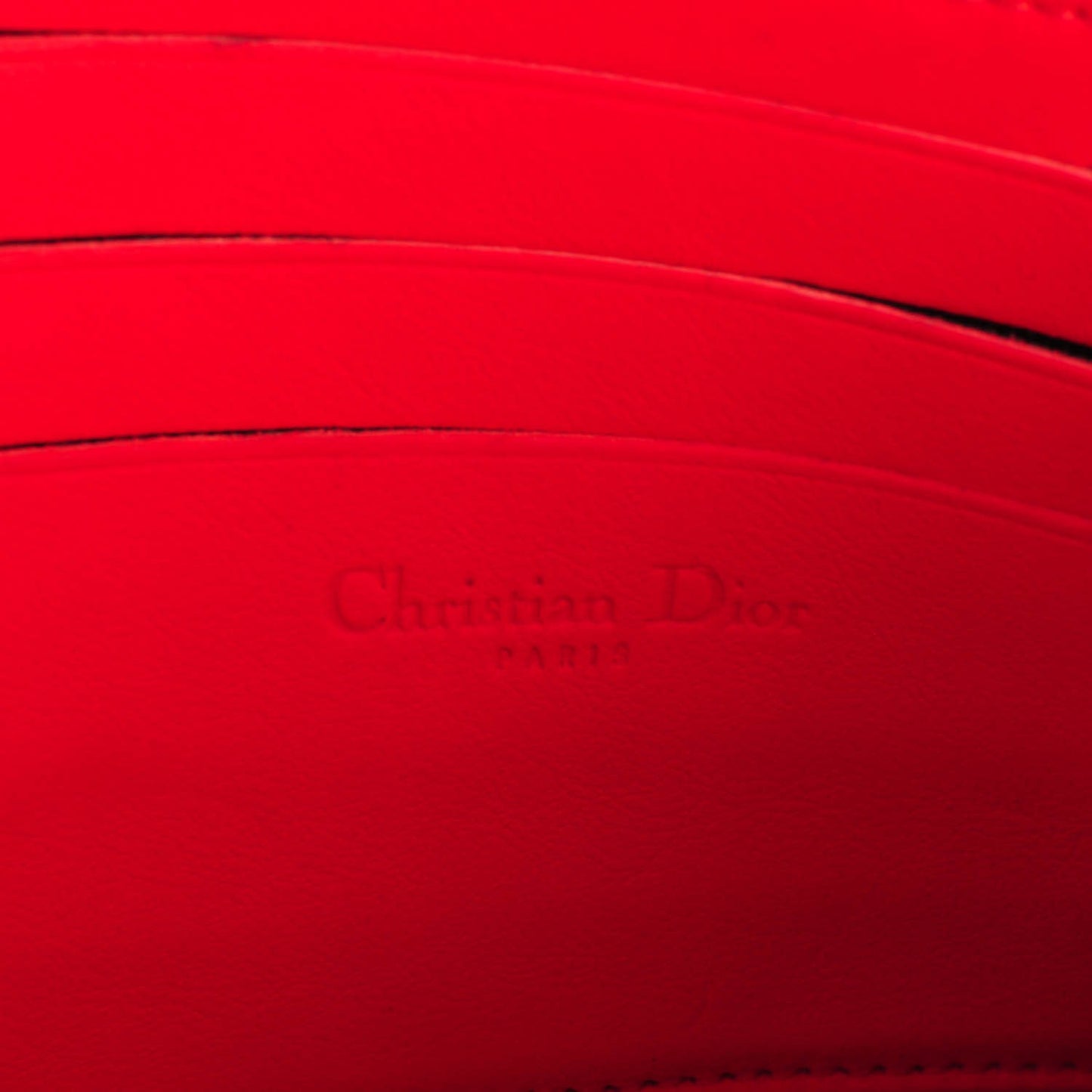 Calfskin Cannage New Lock Pouch Geranium