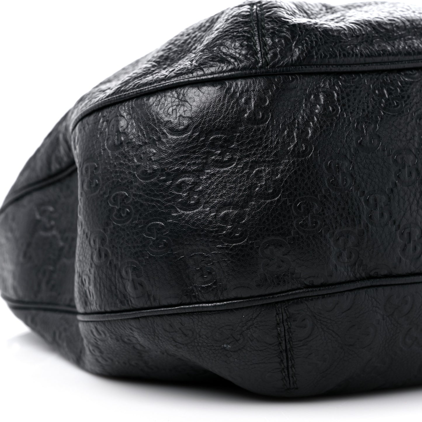 Guccissima Large New Ladies Web Hobo Black