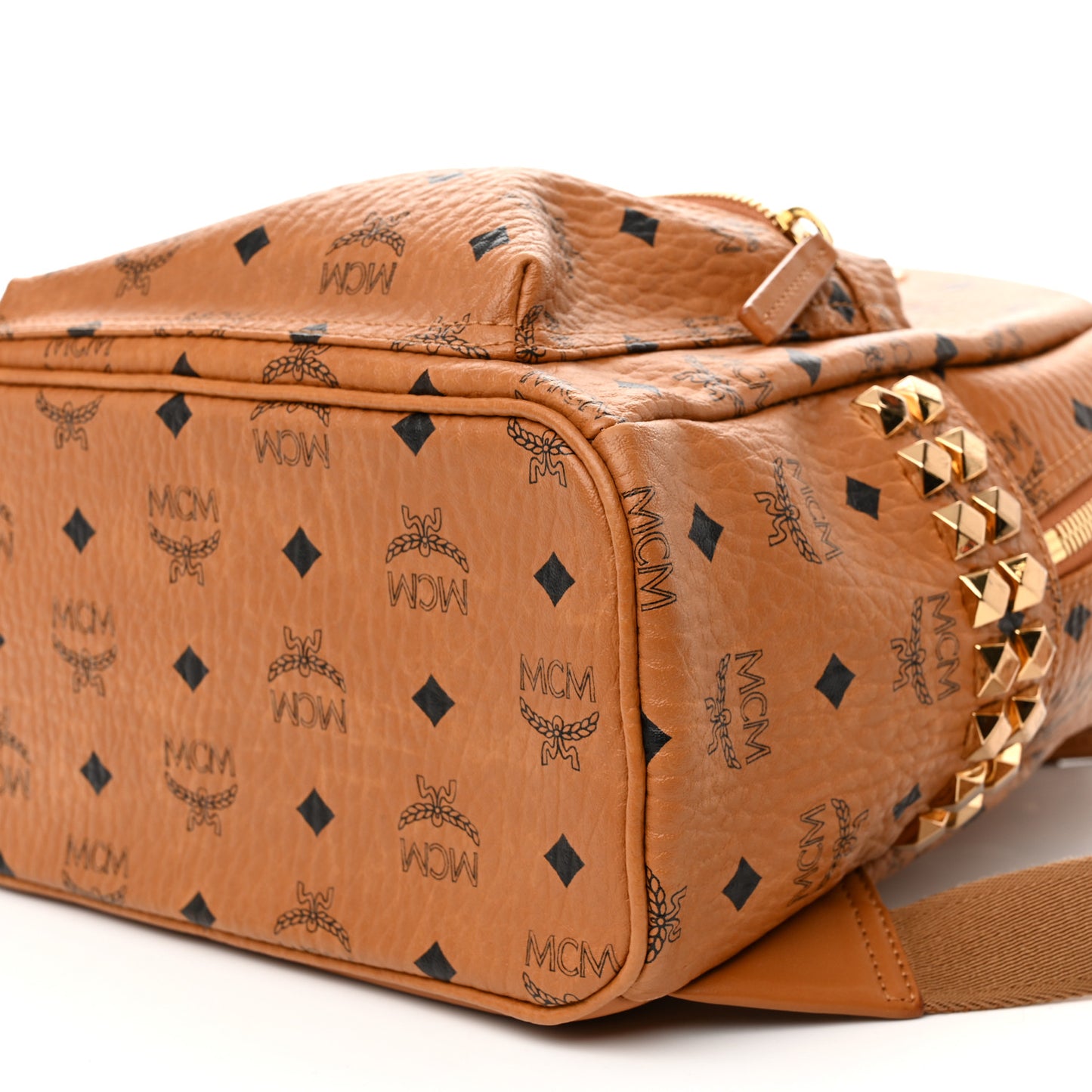 Visetos Small Side Stud Stark Backpack Cognac Cognac