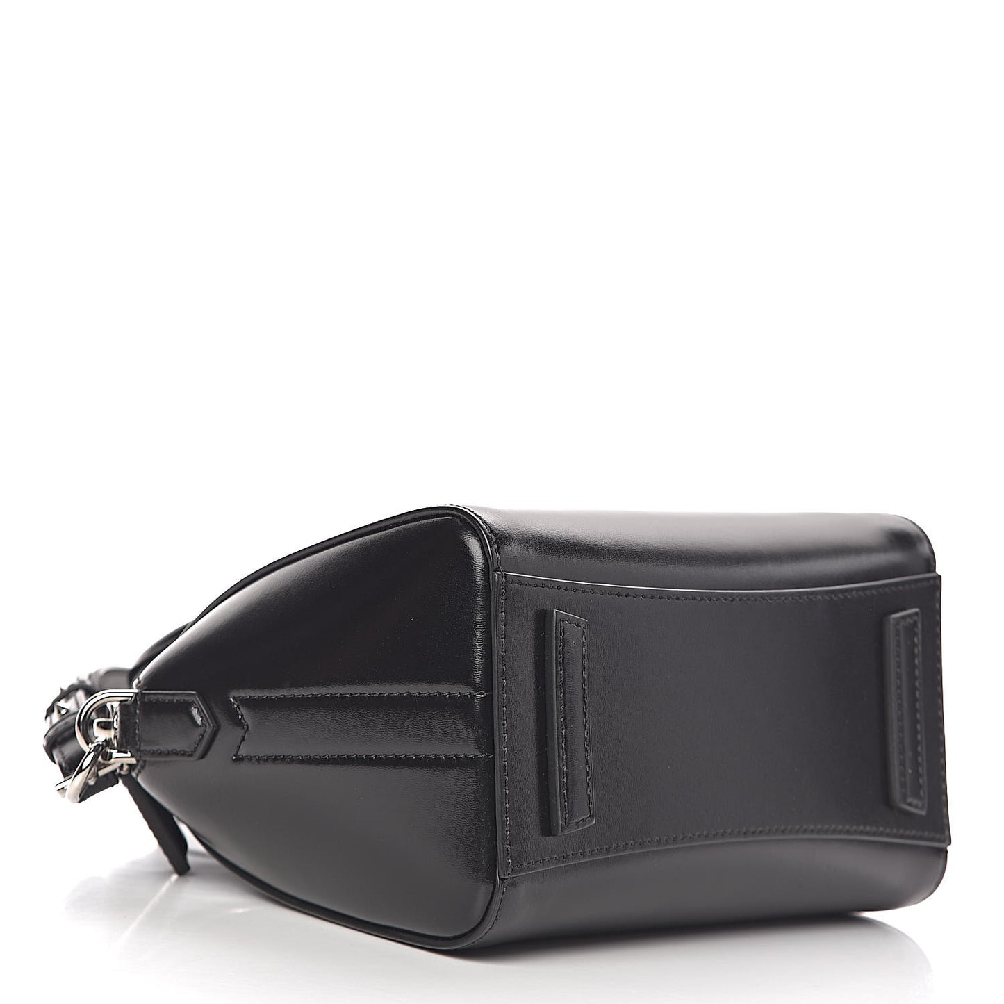Shiny Lord Calfskin Mini Antigona Black