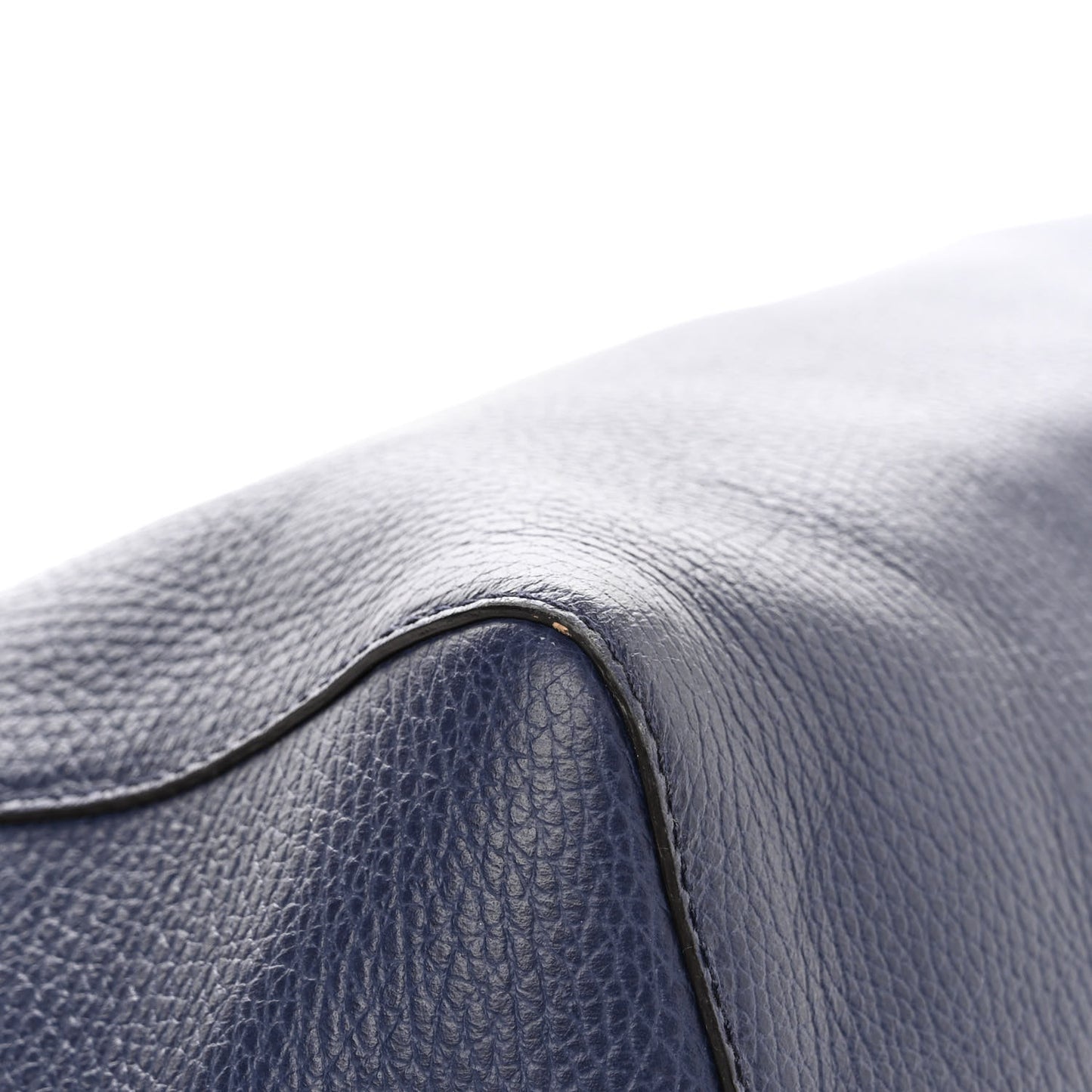 Dollar Calfskin Medium Swing Tote Marine Deep Cobalt