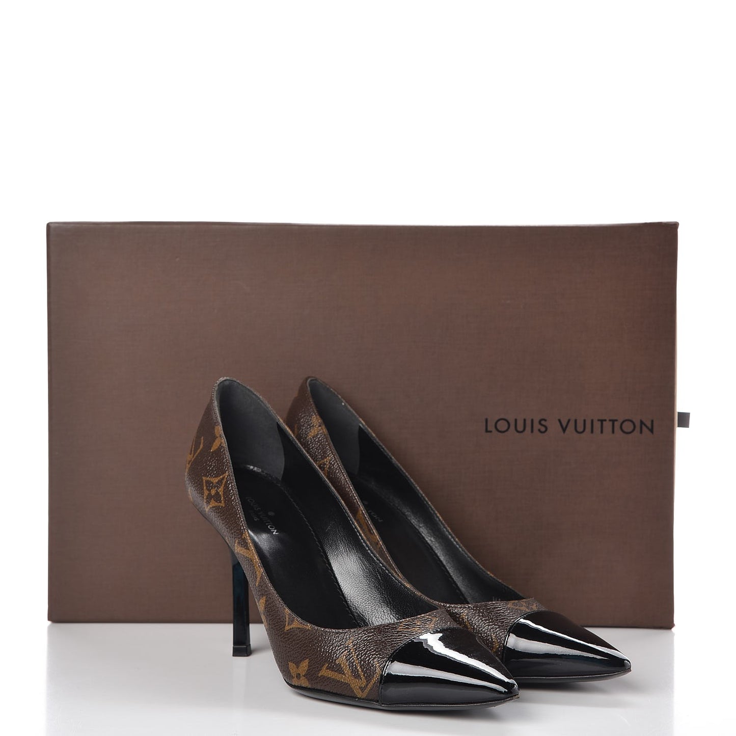 Patent Monogram Fetish Pumps 34.5