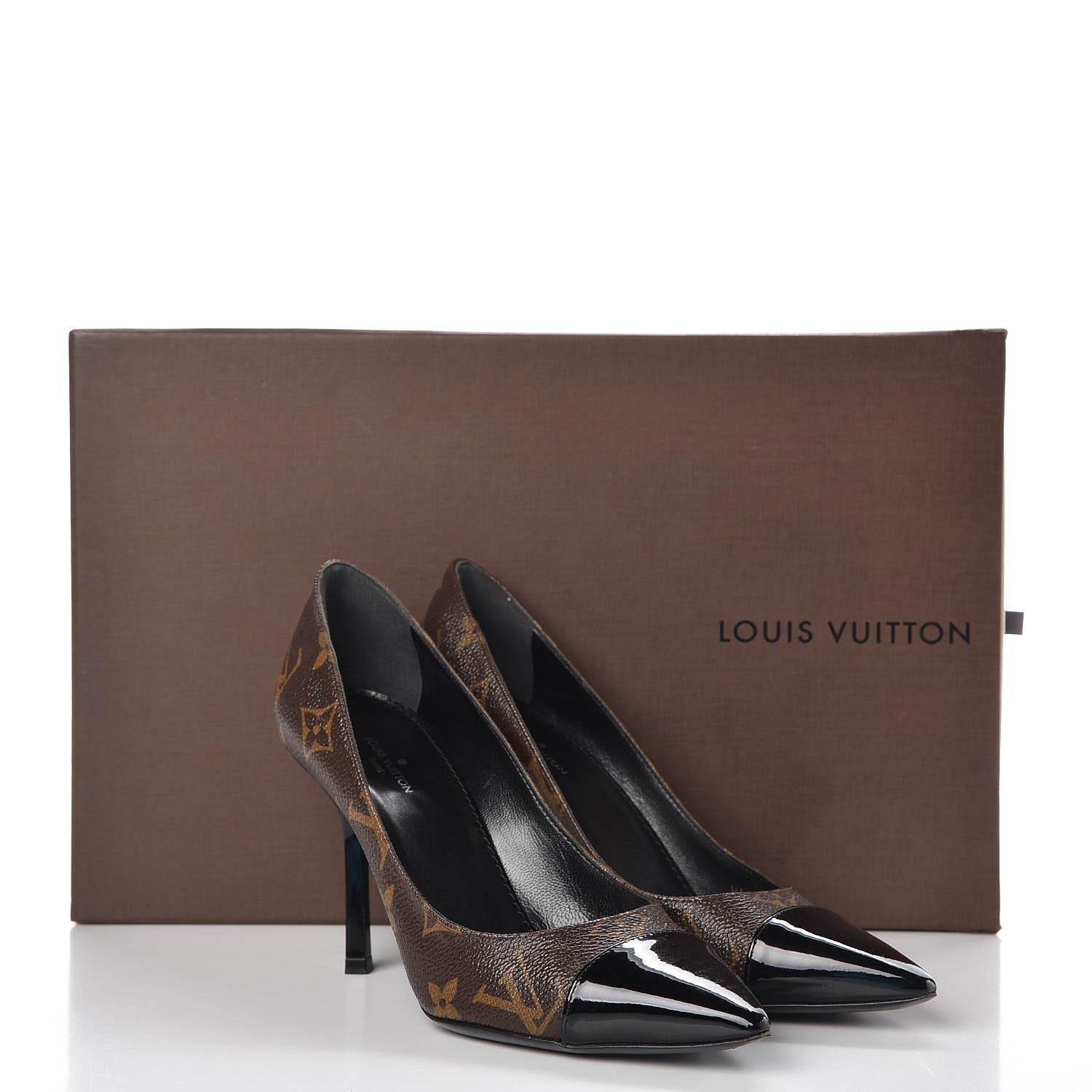 Louis Vuitton Patent Monogram Fetish Pumps 34.5 10 of 11
