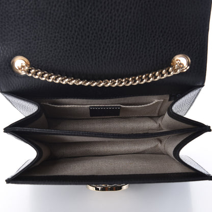 Gucci Dollar Calfskin Small Interlocking G Shoulder Bag Black 5 of 9