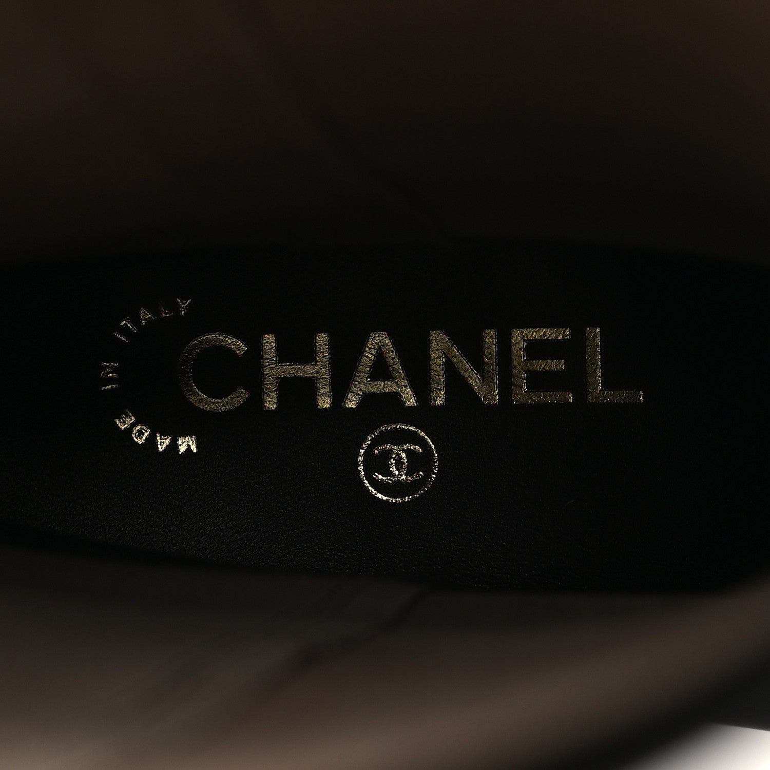 Chanel Calfskin Cap Toe CC Riding Boots 38.5 Black 8 of 8