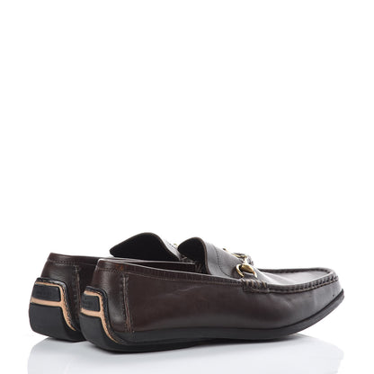 Gucci Calfskin Mens Horsebit Driver Loafers 11 Brown 4 of 11