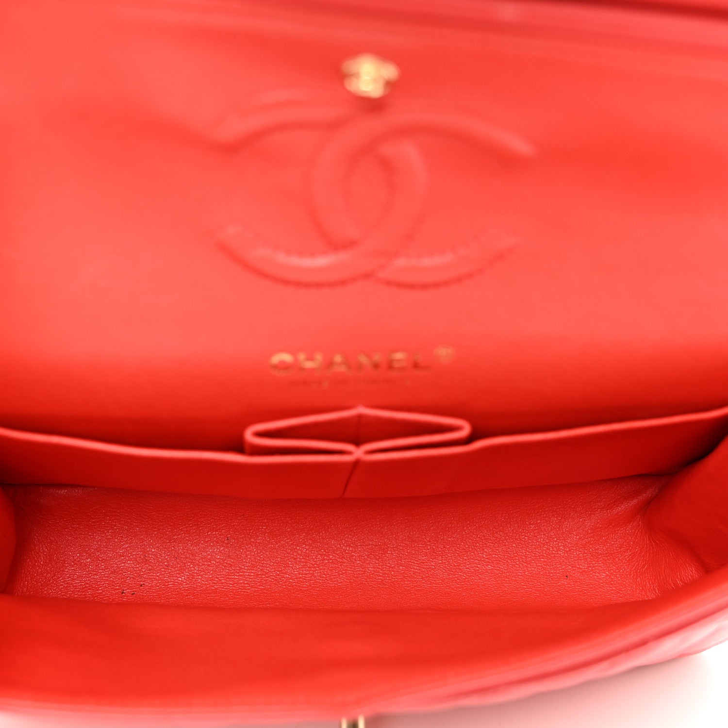 Chanel Lambskin Quilted Small Double Flap Red 6 of 14