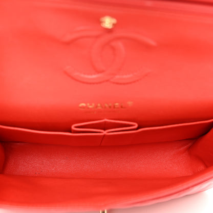 Chanel Lambskin Quilted Small Double Flap Red 6 of 14