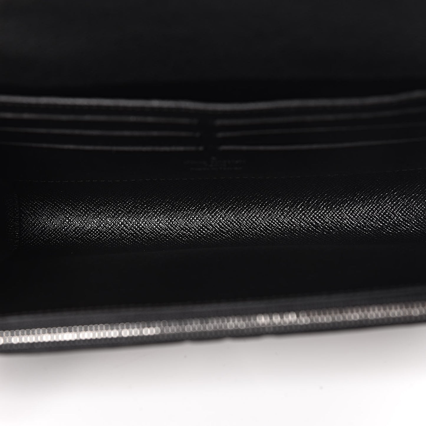 Epi Chain Flower Print Twist Chain Wallet Black
