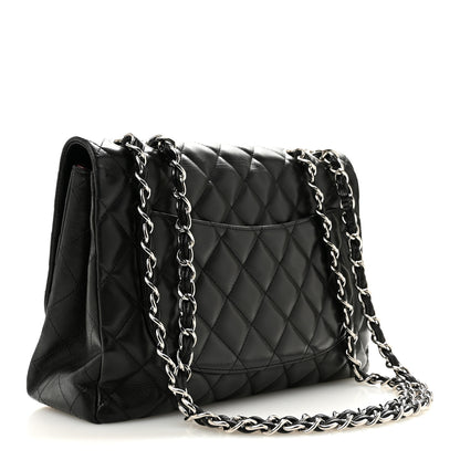 Chanel Lambskin Quilted Jumbo Single Flap Black 3 of 13