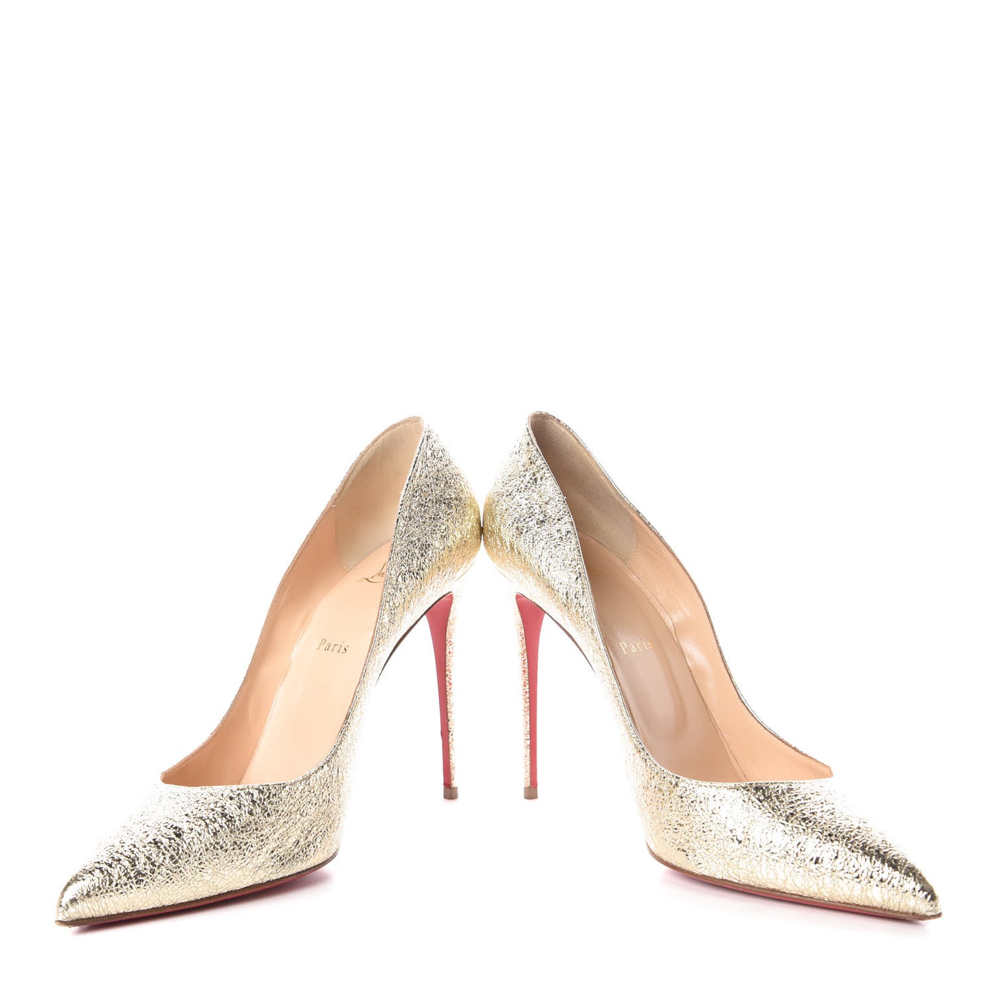Metallic Crinkled So Kate 120 Pumps 42 Gold