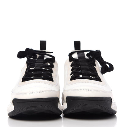Chanel Velvet Calfskin Mixed Fibers CC Sneakers 40 Ivory 2 of 11