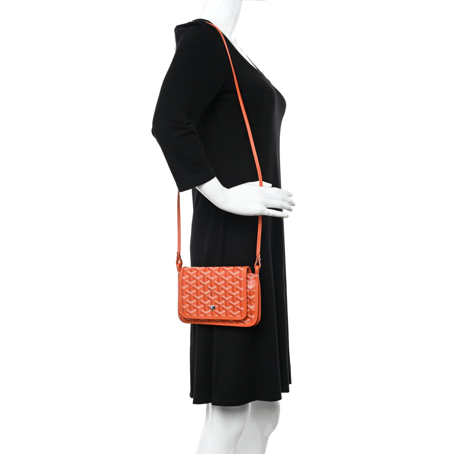 Goyard Goyardine Plumet Wallet Clutch Orange 2 of 11