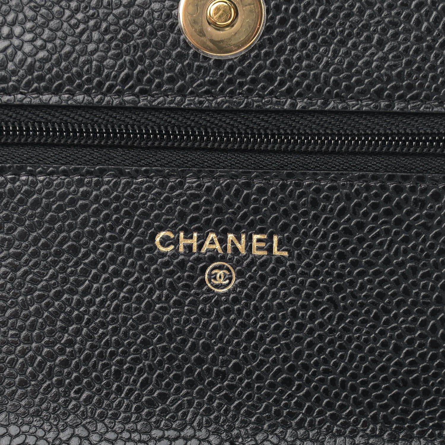 Chanel Caviar Quilted Wallet On Chain WOC Black 6 of 15