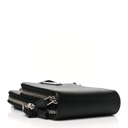 Prada Saffiano Smartphone Case Crossbody Black 4 of 10