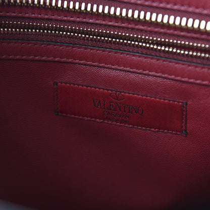Valentino Garavani Vitello Macro Rockstud Runway Tote Scarlet 8 of 10