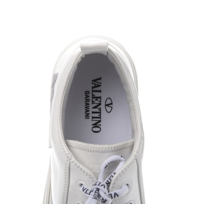 Valentino Garavani Patent Calfskin Womens Giggies Low Top Sneakers 40 White 7 of 10