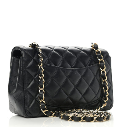 Chanel Lambskin Quilted Mini Rectangular Flap Black 3 of 13