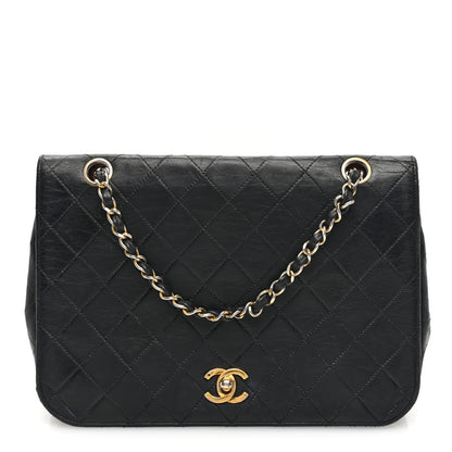 Chanel Lambskin Quilted Medium Double Pocket Flap Black 1 of 12