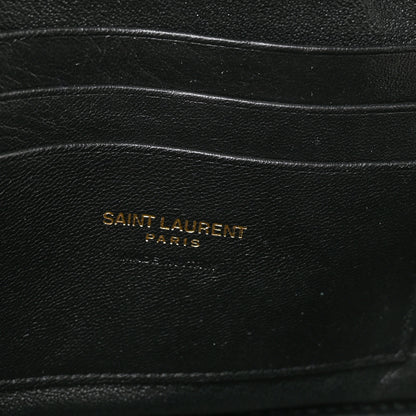 Saint Laurent Grain De Poudre Matelasse Monogram Mini Lou Camera Bag Dark Beige 6 of 11