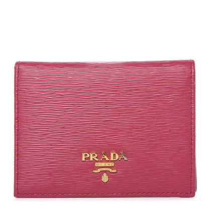 Prada Vitello Move Bifold Wallet Ibisco 1 of 10