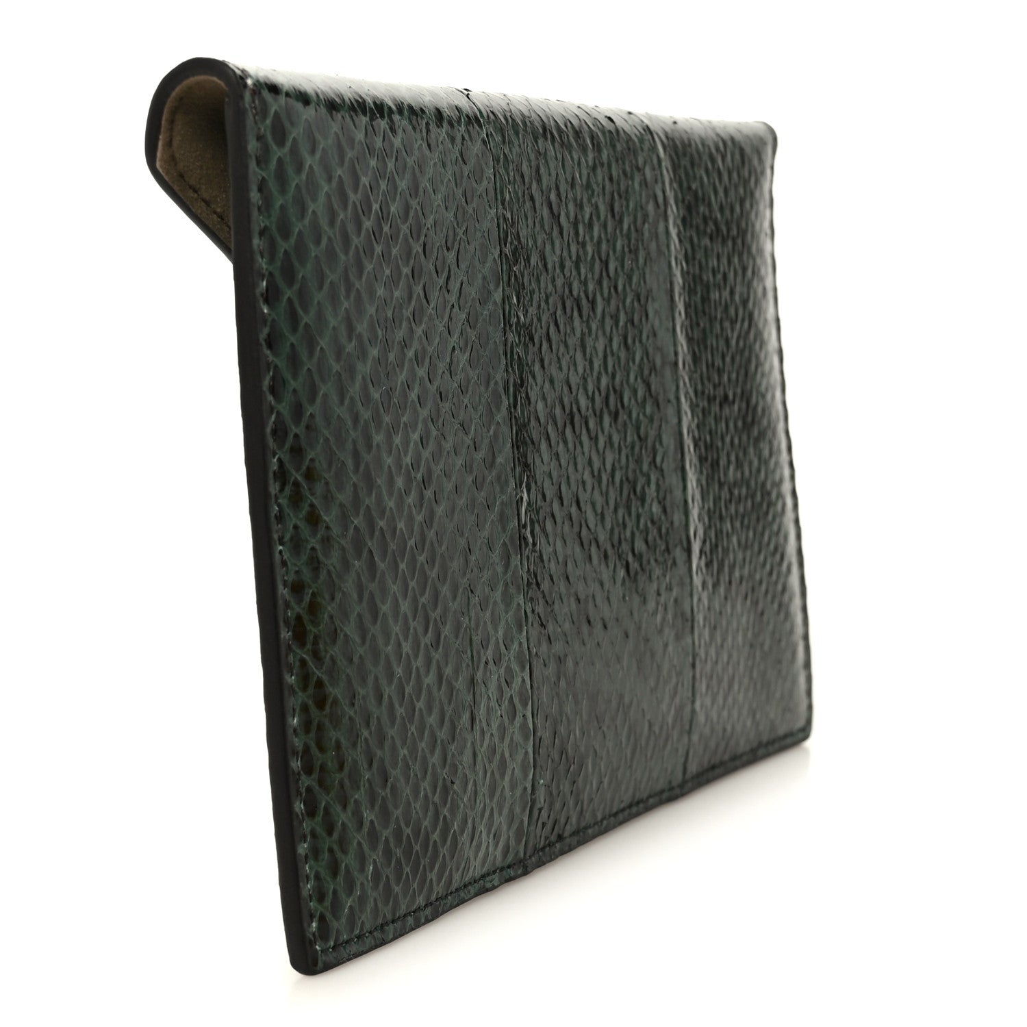 Fendi Snakeskin F is Fendi Medium Flat Envelope Pouch Ramarro 3 of 9