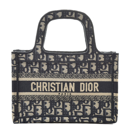 Christian Dior Oblique Mini Book Tote Blue Multicolor 1 of 11