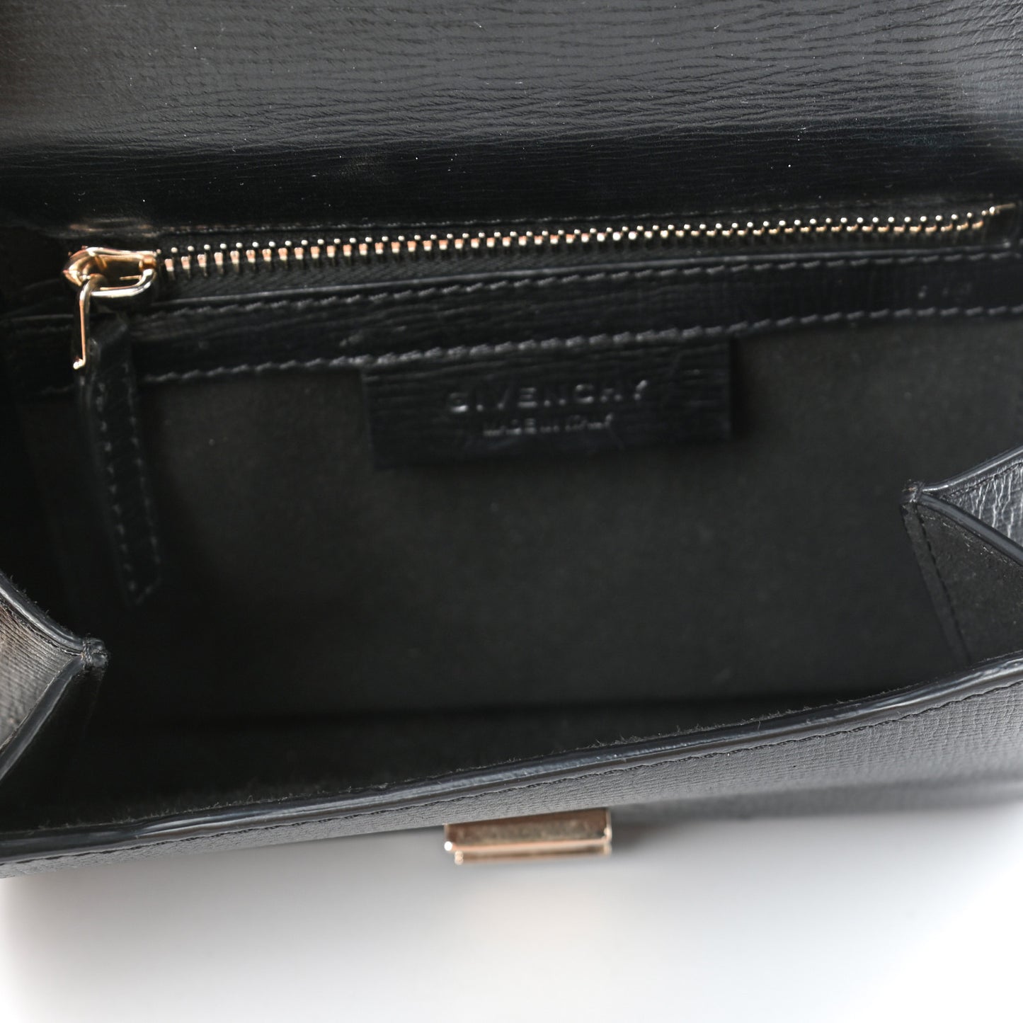 Textured Calfskin Mini Pandora Box Chain Crossbody Bag Black