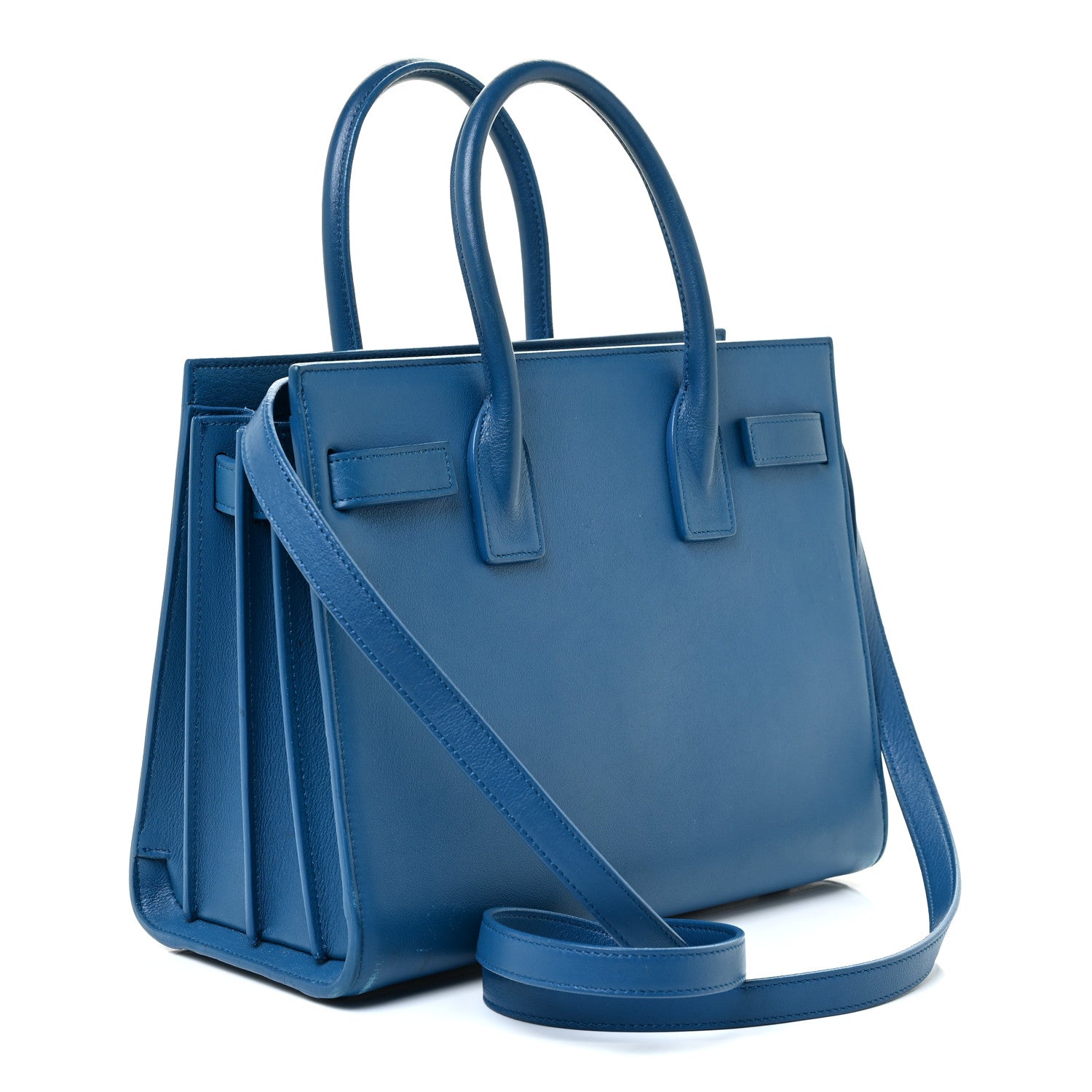 Saint Laurent Calfskin Baby Sac De Jour Indigo 3 of 28