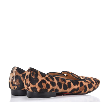 Christian Louboutin Pony Hair Leopard Print Sakouette Loafers Flats 40.5 4 of 14