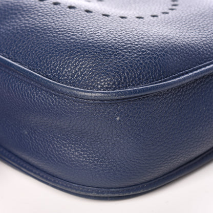 Hermes Taurillon Clemence Evelyne III GM Bleu Saphir 9 of 13