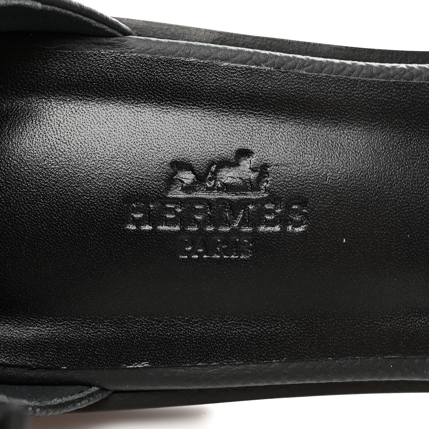 Hermes Epsom Santorini Sandals 39 Black 7 of 12