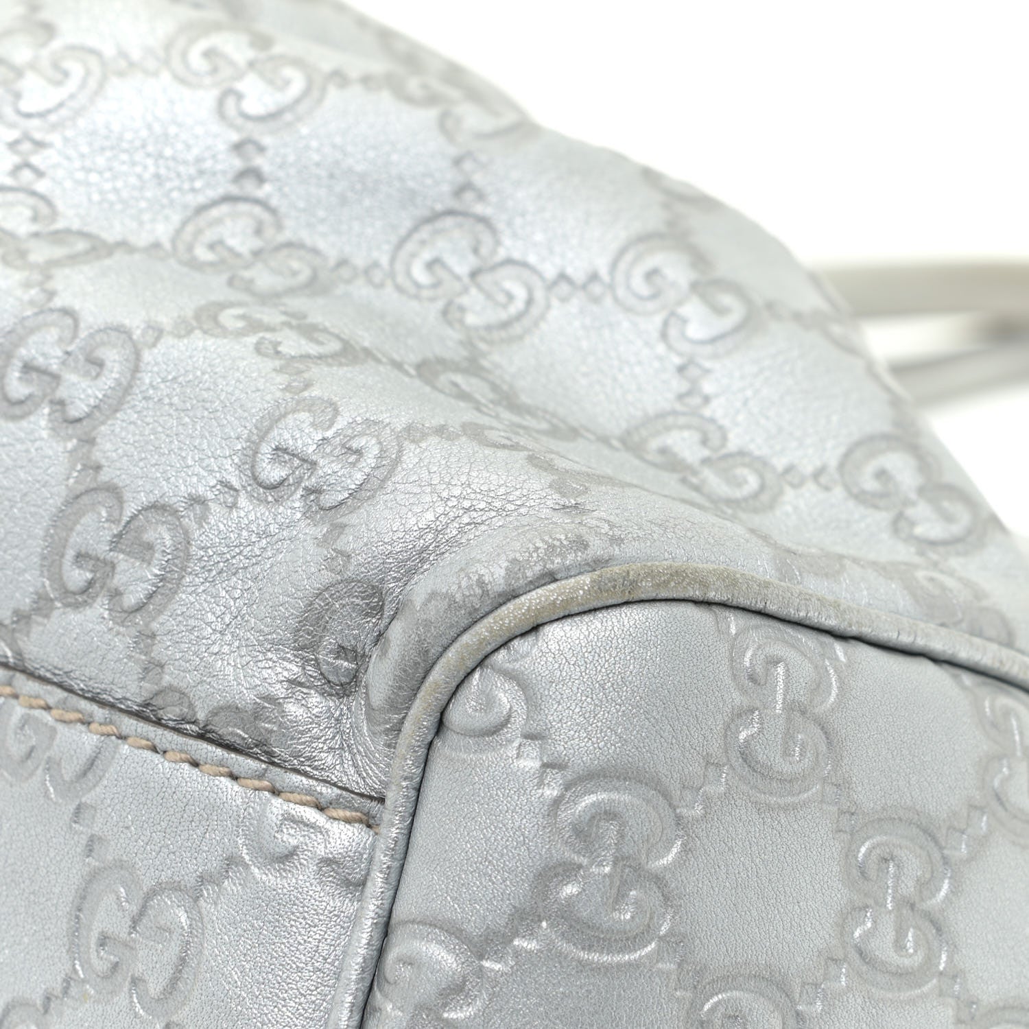 Gucci Guccissima Medium Sukey Tote Silver 15 of 18