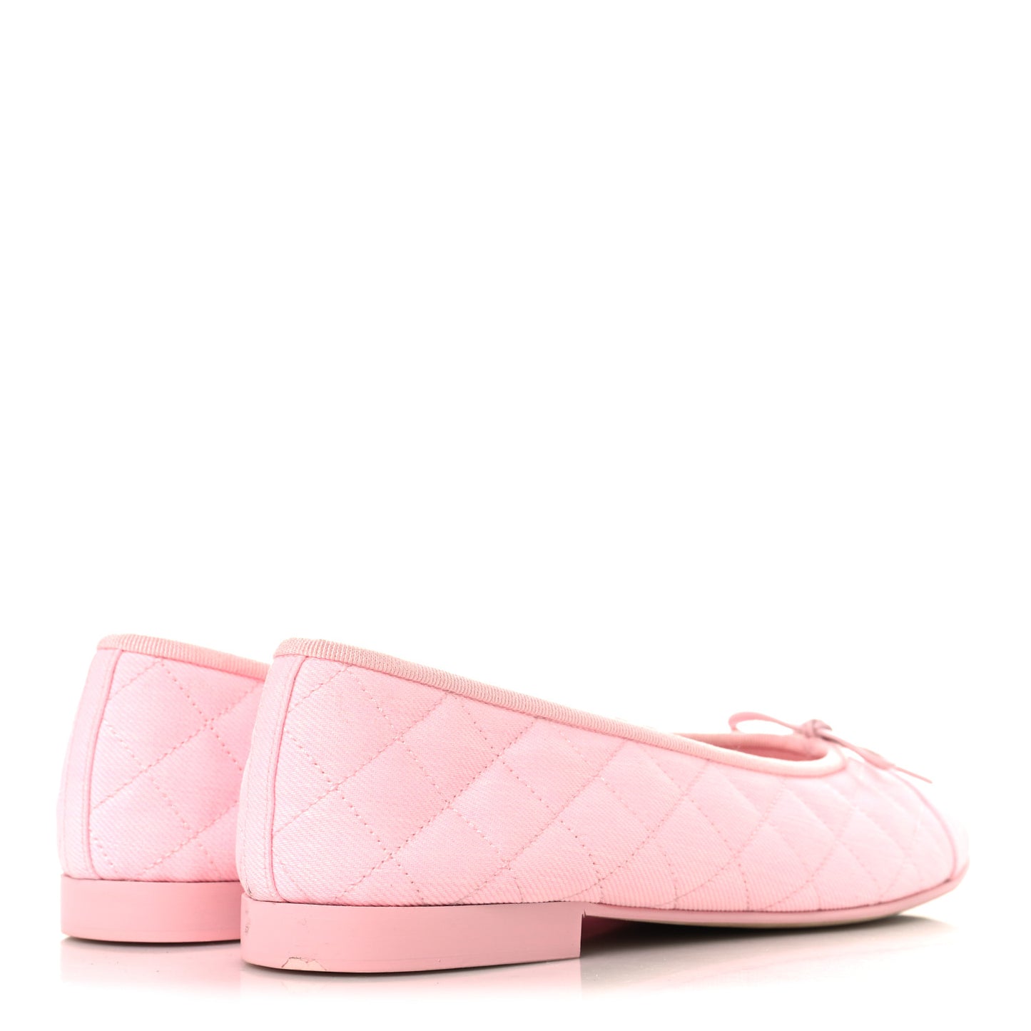 Denim CC Cap Toe Ballerina Flats 39.5 Pink