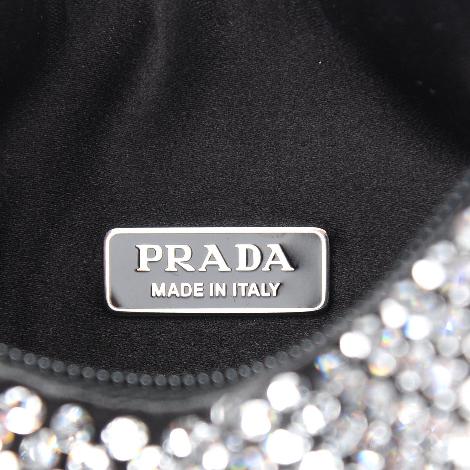 Prada Satin Crystal Mini Re-Edition 2000 Bag Cristal 6 of 9