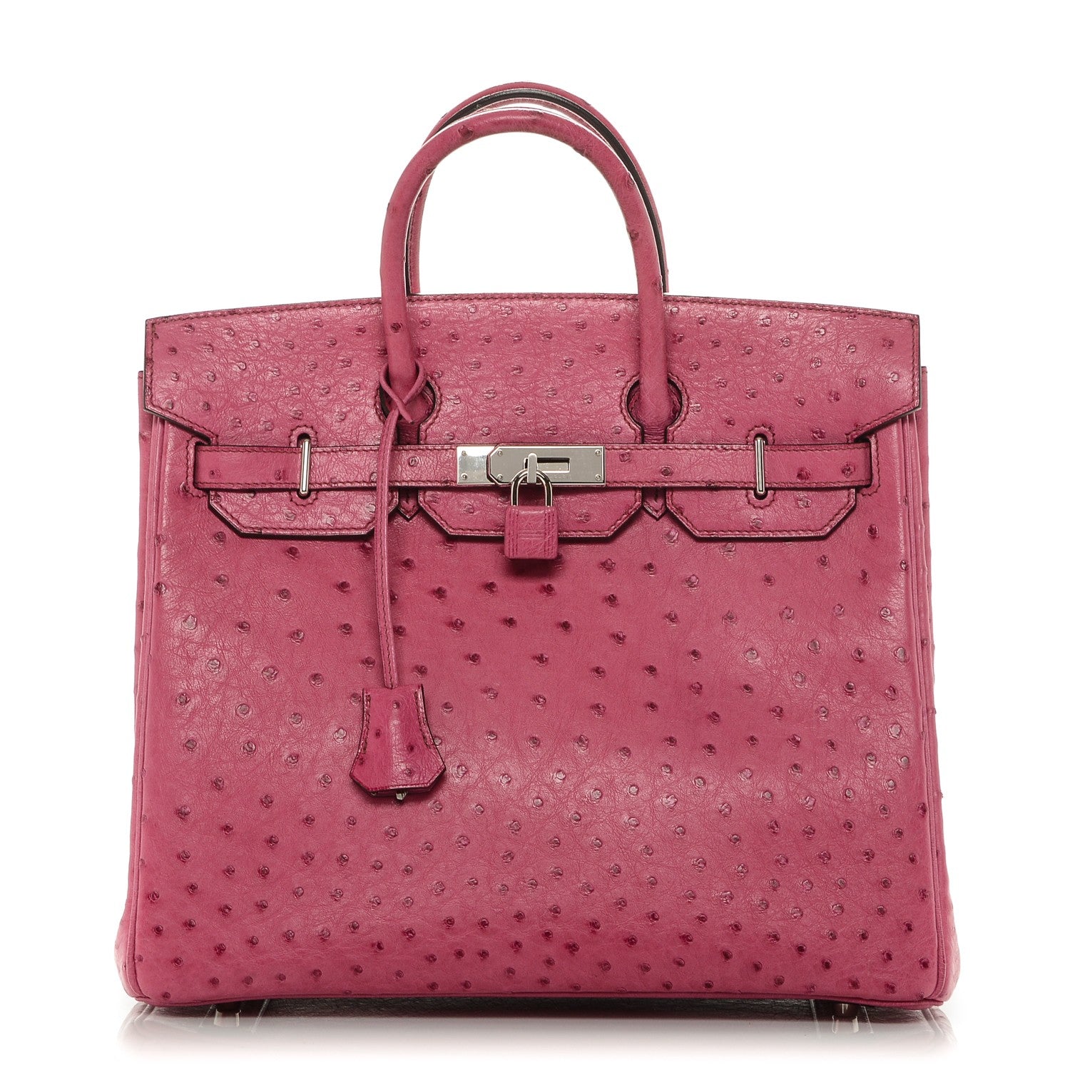 Hermes Ostrich HAC Birkin 32 Fuchsia 1 of 28