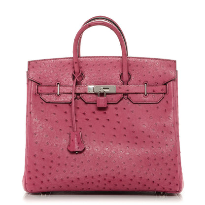 Hermes Ostrich HAC Birkin 32 Fuchsia 1 of 28