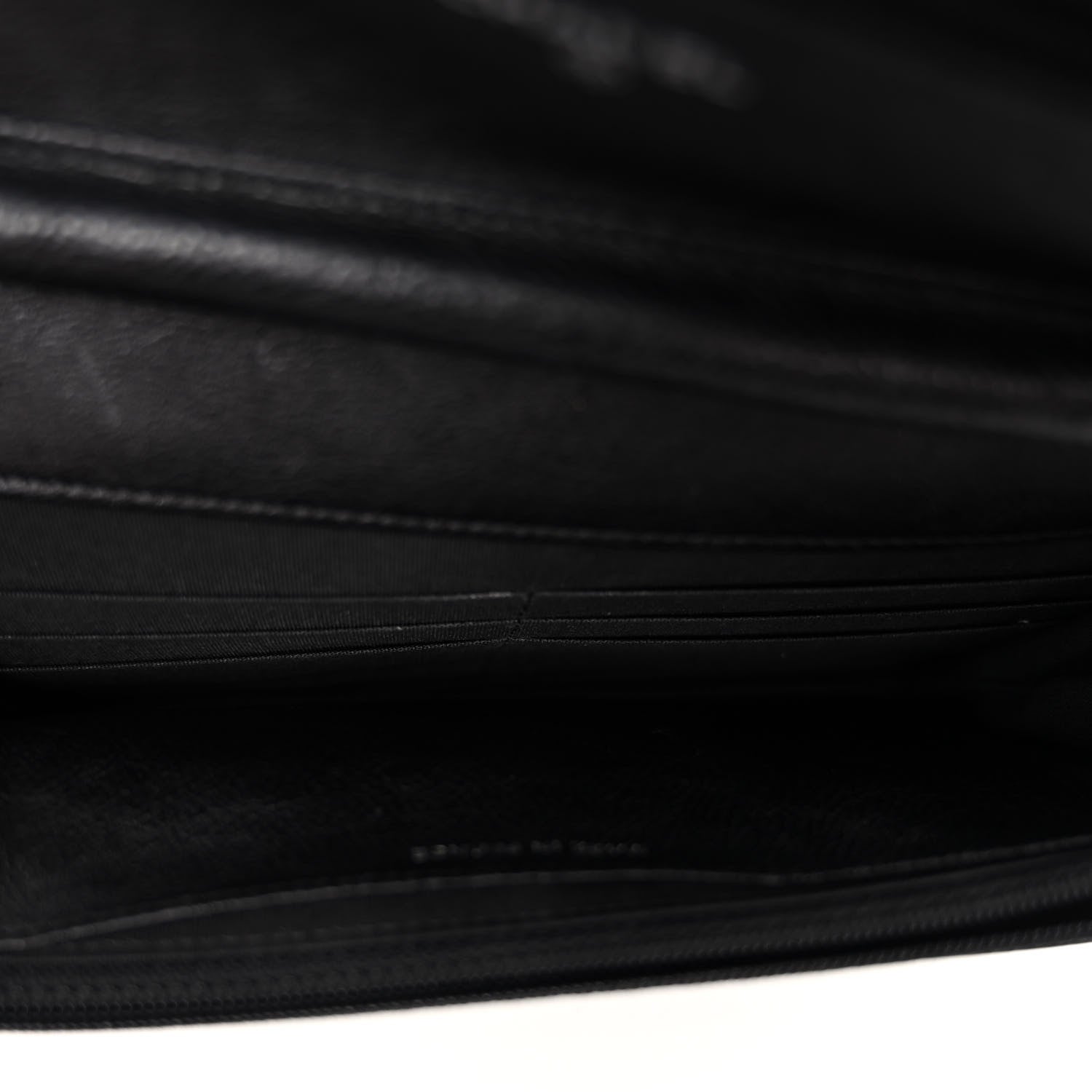 Chanel Calfskin Quilted Chain Around Boy Wallet On Chain WOC Black 5 of 11