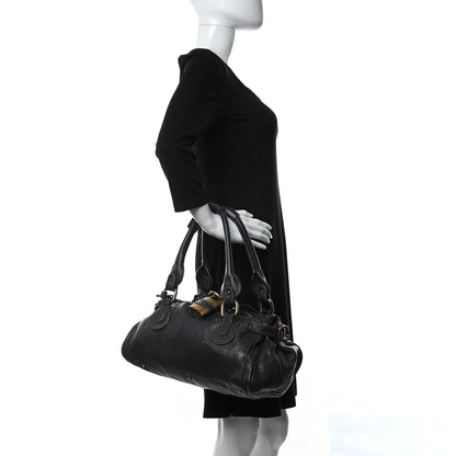 Chloe Calfskin Medium Paddington Satchel Black 2 of 8