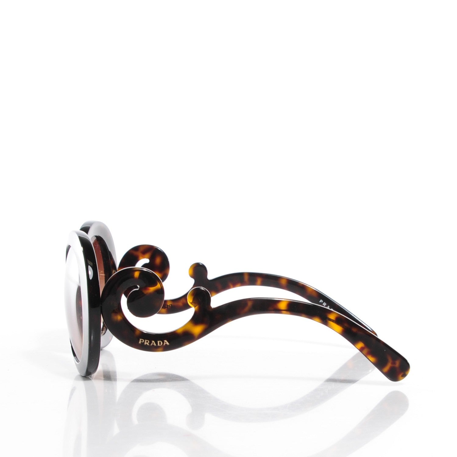 Prada Baroque Sunglasses SPR 27N Tortoise 4 of 8