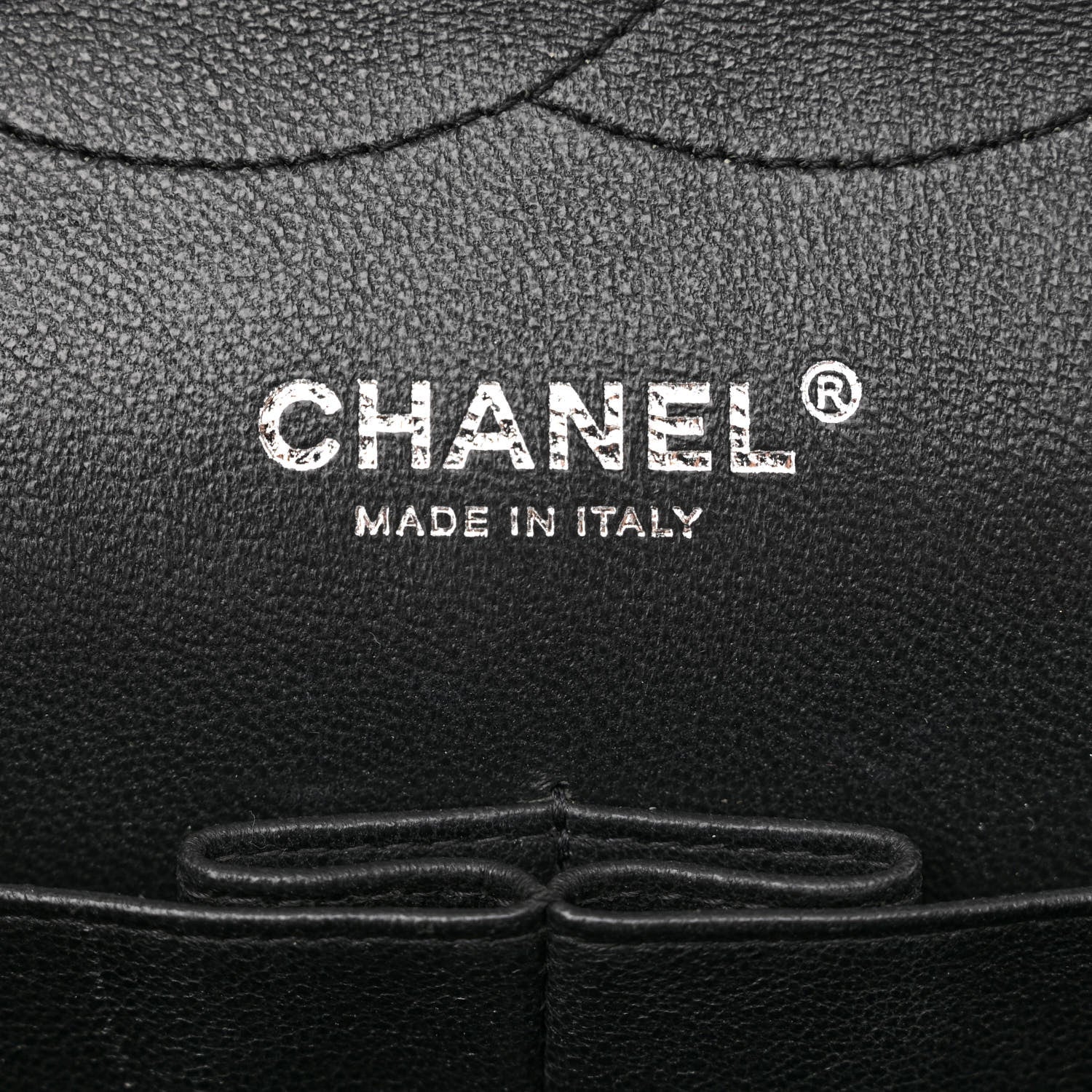 Chanel Crumpled Calfskin Quilted Jumbo Double Flap So Black 6 of 13