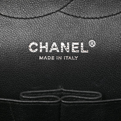 Chanel Crumpled Calfskin Quilted Jumbo Double Flap So Black 6 of 13