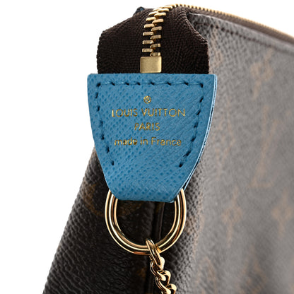 Louis Vuitton Monogram 2022 Christmas Animation Tokyo Mini Pochette Accessories Blue 6 of 8