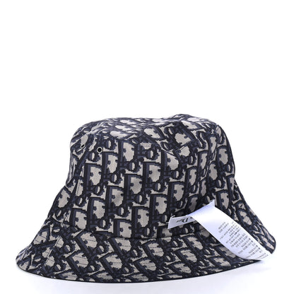 Christian Dior Oblique Reversible Teddy-D Brim Bucket Hat 57 Blue 5 of 8