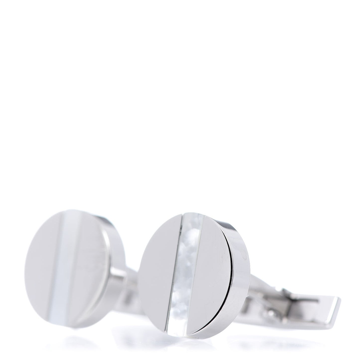 Sterling Silver Mother of Pearl LOVE Cufflinks