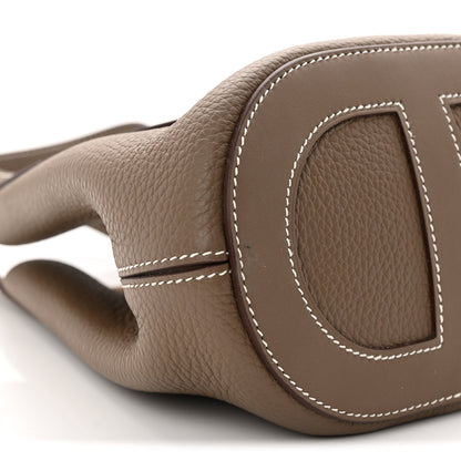 Hermes Taurillon Clemence Swift In-The-Loop 18 Bag Etoupe 9 of 10